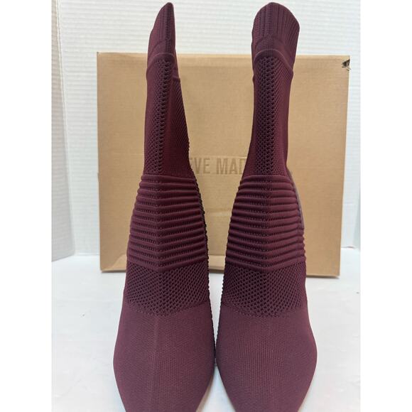 Steve Madden Women's Maxwelle Ankle Boot Burgundy size 10 new - Picture 8 of 10
